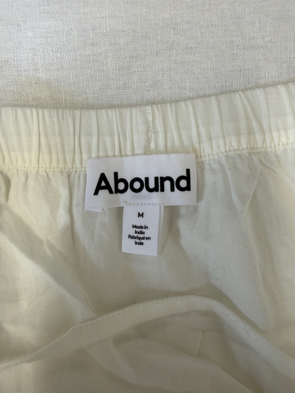 Abound White Tiered Maxi Skirt with Drawstring Waist Size Medium - Picture 6 of 10